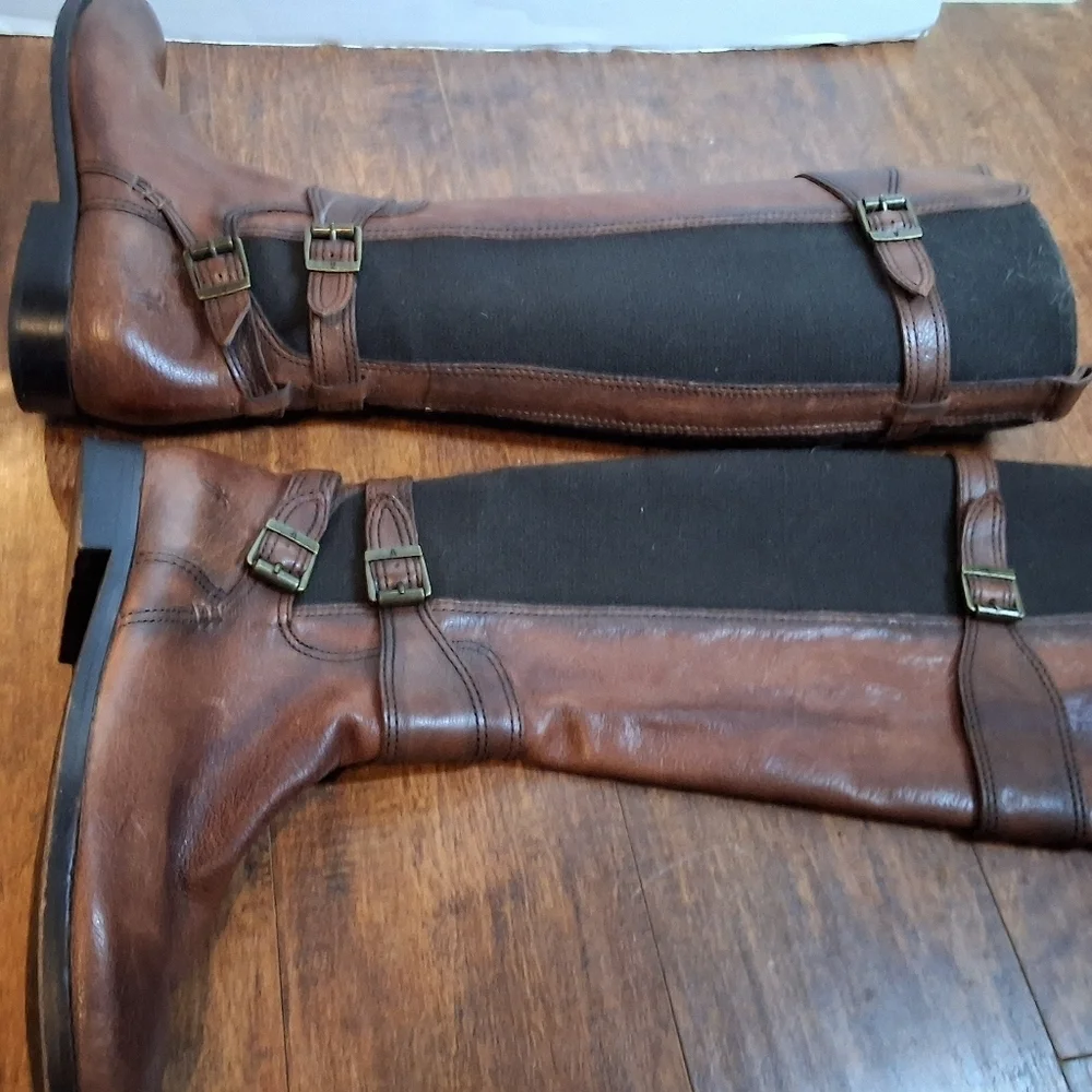 Frye Tall Anna Gore Side Zip Boots 6.5